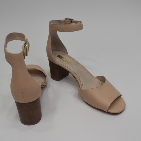 Louise Et Cie Kamisa Nude Leather Heels US 10M - Picture 3 of 13